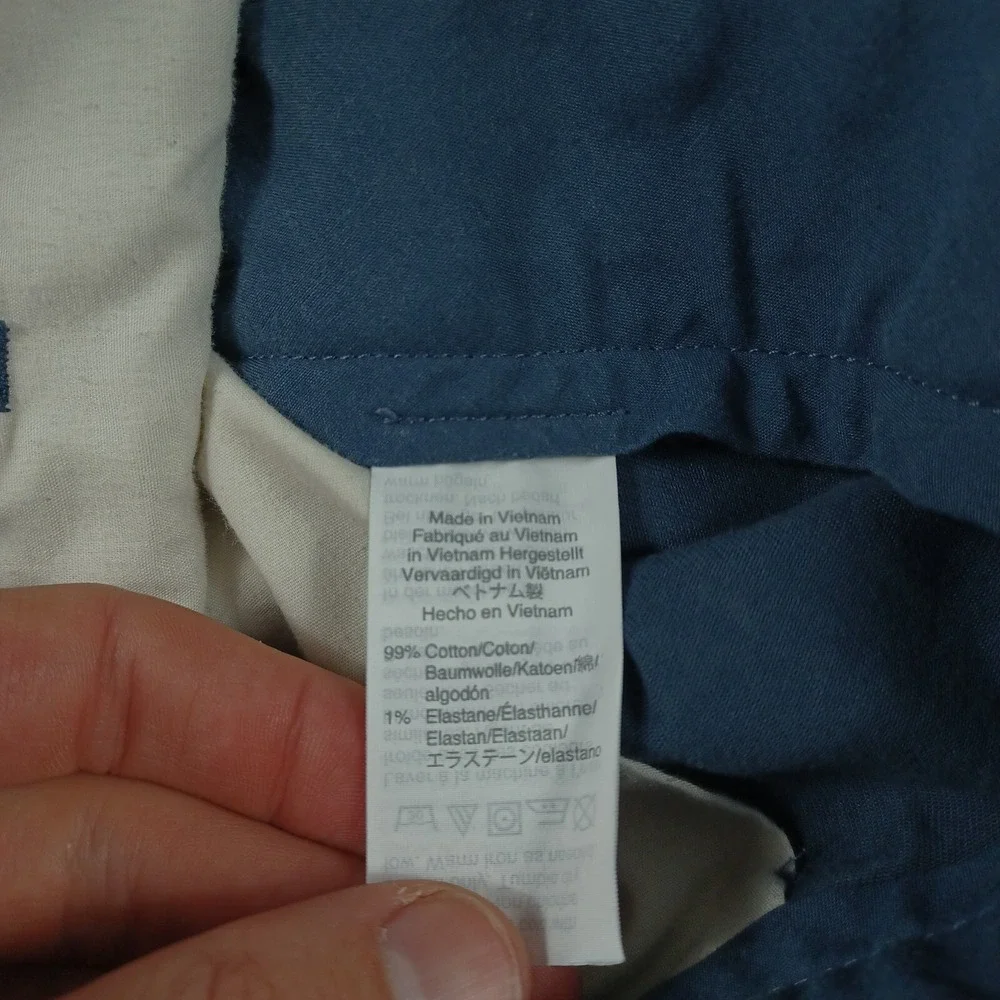 J Crew Pants Mens 30x30 Blue Chino‎ Straight Slim Fit Cotton Modern